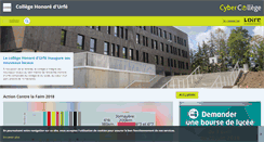 Desktop Screenshot of honoredurfe.cybercolleges42.fr