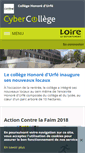 Mobile Screenshot of honoredurfe.cybercolleges42.fr