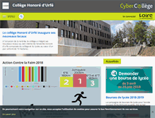 Tablet Screenshot of honoredurfe.cybercolleges42.fr