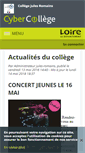 Mobile Screenshot of jules-romains.cybercolleges42.fr