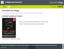 Tablet Screenshot of jules-romains.cybercolleges42.fr