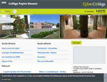 Tablet Screenshot of papire-masson.cybercolleges42.fr