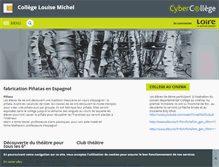 Tablet Screenshot of louise-michel.cybercolleges42.fr