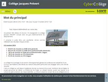 Tablet Screenshot of jacques-prevert.cybercolleges42.fr