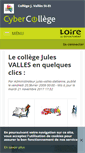 Mobile Screenshot of jules-valles-stetienne.cybercolleges42.fr