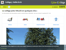 Tablet Screenshot of jules-valles-stetienne.cybercolleges42.fr