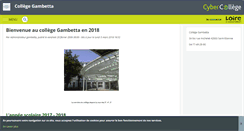 Desktop Screenshot of gambetta.cybercolleges42.fr