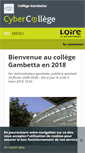 Mobile Screenshot of gambetta.cybercolleges42.fr