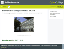 Tablet Screenshot of gambetta.cybercolleges42.fr