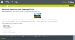 Desktop Screenshot of louis-aragon.cybercolleges42.fr