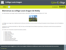 Tablet Screenshot of louis-aragon.cybercolleges42.fr