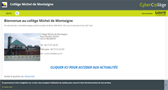 Desktop Screenshot of micheldemontaigne.cybercolleges42.fr