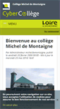 Mobile Screenshot of micheldemontaigne.cybercolleges42.fr