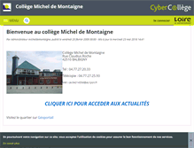 Tablet Screenshot of micheldemontaigne.cybercolleges42.fr