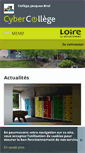 Mobile Screenshot of jacques-brel.cybercolleges42.fr
