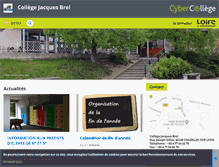 Tablet Screenshot of jacques-brel.cybercolleges42.fr